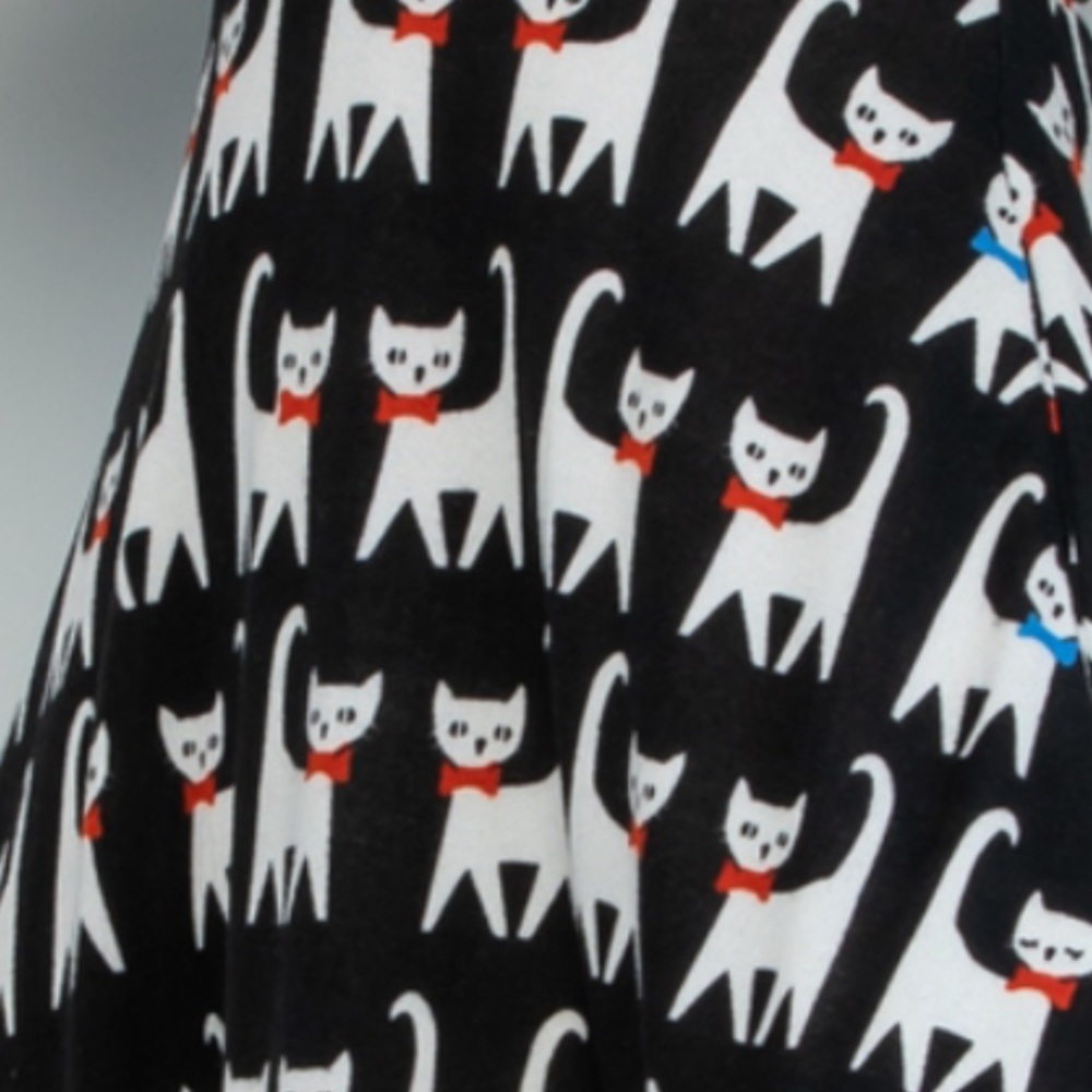 Cat Print Dress - Picture 2 of 7